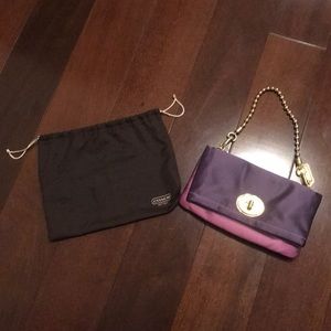 Authentic Coach Purple/Lavender Bag